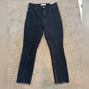 Abercrombie & Fitch Black Women's Jeans with front slit